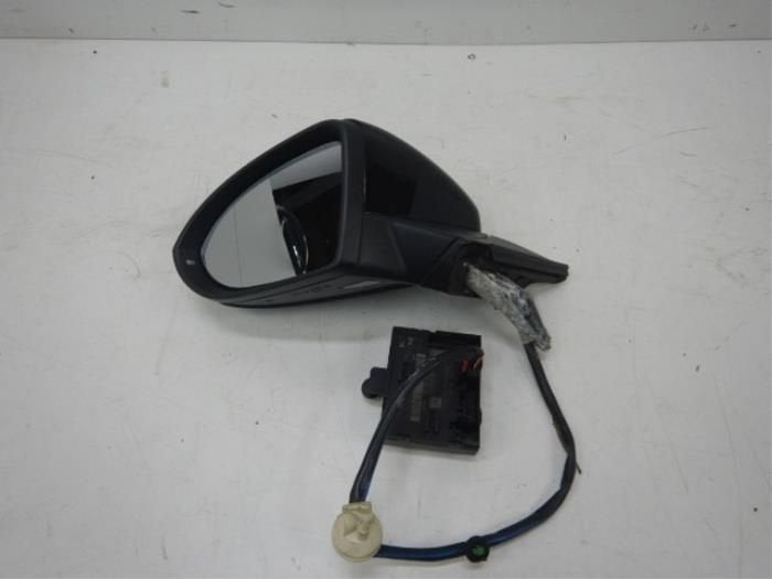 VW Golf 7 Spiegel Links L inklapbaar LC9X Zwart, Ophalen of Verzenden, Gebruikt