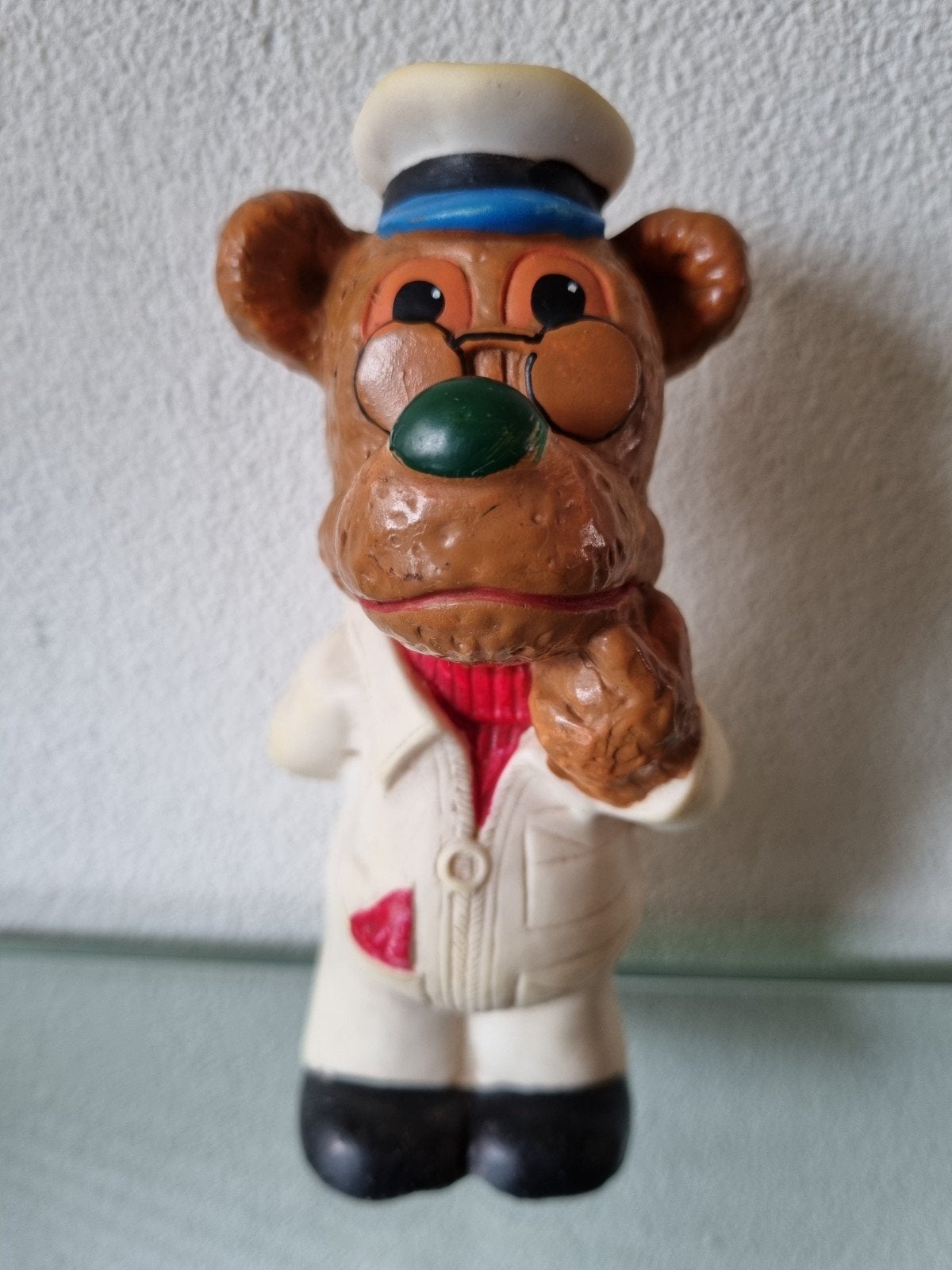 Orig,VNT,Jrn'70,Bereboot,BRILBEER RUBBER PIEPPOP,14cm,Igst!, Ophalen of Verzenden, Zo goed als nieuw