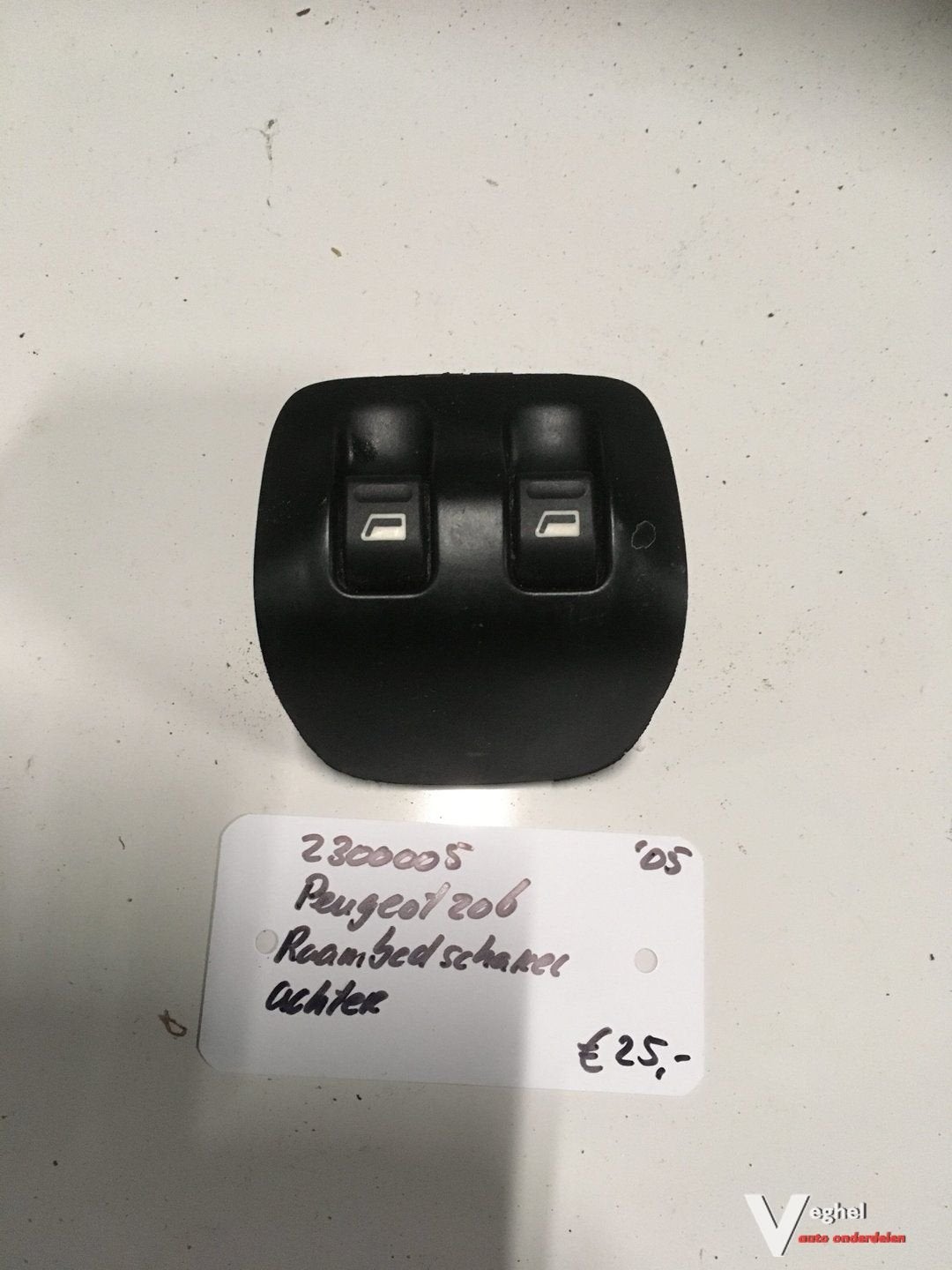 Peugeot 206 2005 raambedieningsschakelaar Achter, Gebruikt, -, -, Ophalen of Verzenden