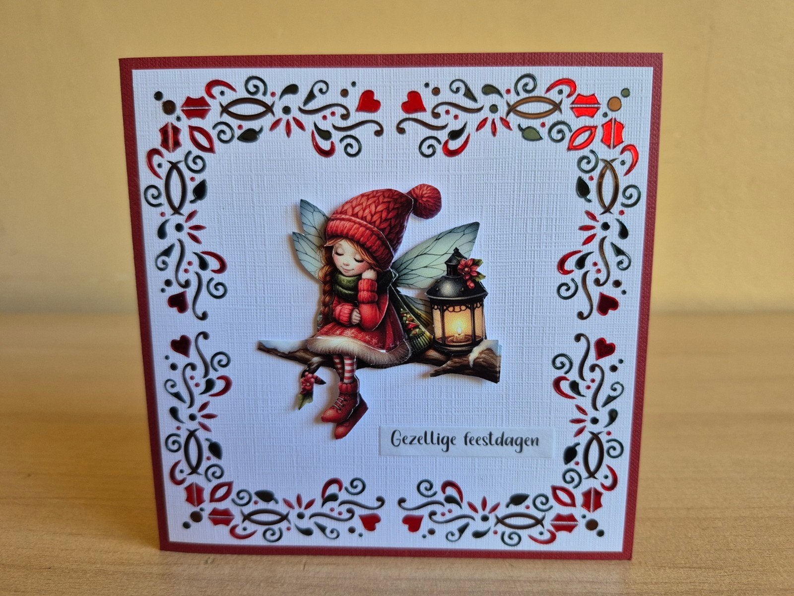 375a) hobby dots kaart kerst- Fairybells, Ophalen of Verzenden, Nieuw, Kerst