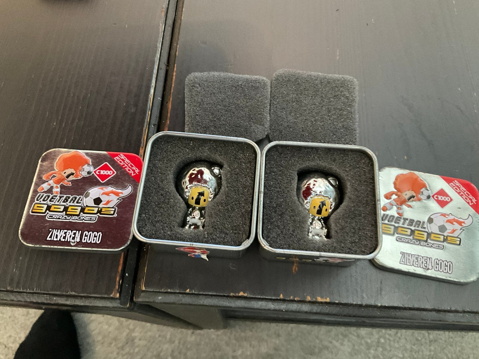 2x Zilveren Voetbal GoGo's Special Edition van C1000, Ophalen of Verzenden, Gebruikt, Figuurtje