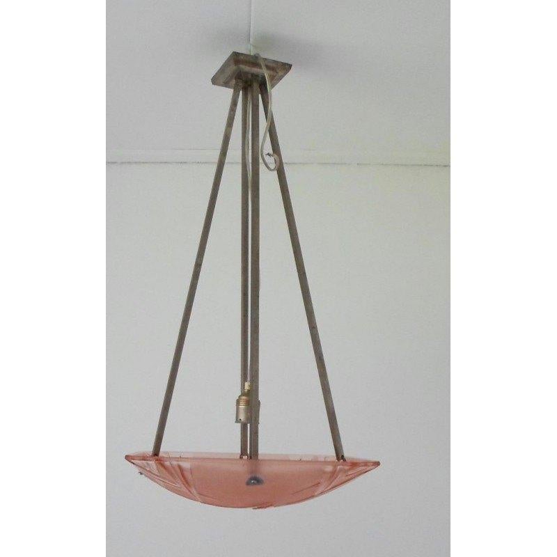Degue Frankrijk art deco hanglamp, Ophalen