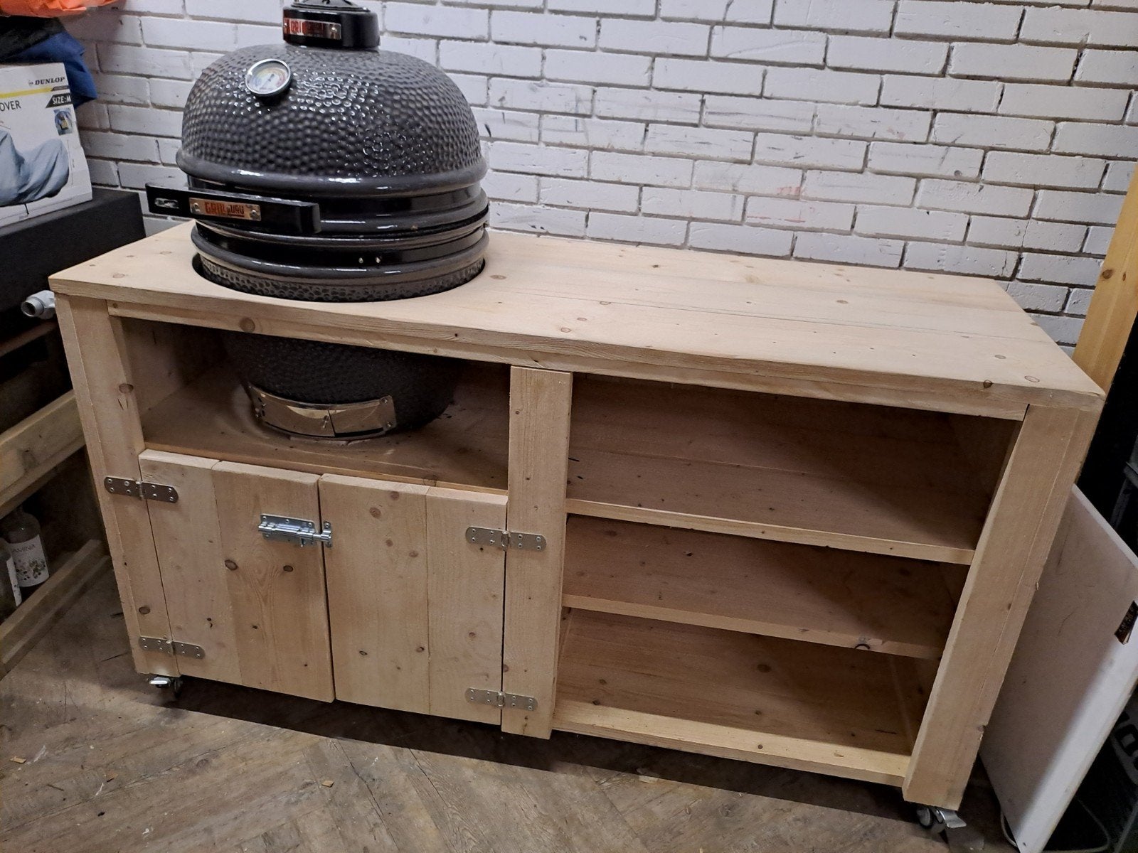 Nieuwe BBQ Meubel van Steigerhout - Opruiming!, Tuin en Terras, Ophalen, Nieuw