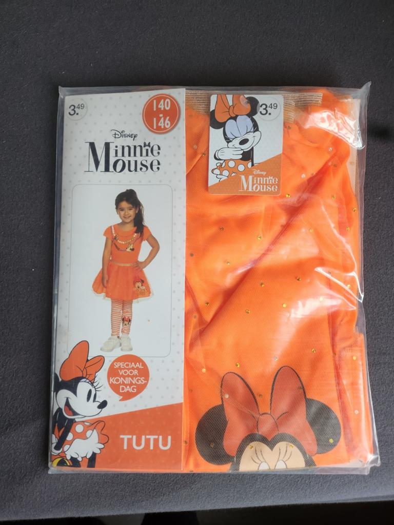 Disney oranje tutu Minnie Mouse 140-146 NIEUW (royal), Ophalen of Verzenden, Nieuw, Meisje, Jurk of Rok
