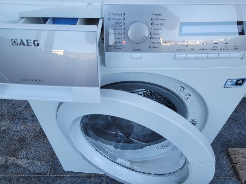 Hele Nette AEG PROTEX Wasmachine 7 kilo 1400 toeren, Ophalen, Gebruikt, Minder dan 85 cm, Voorlader