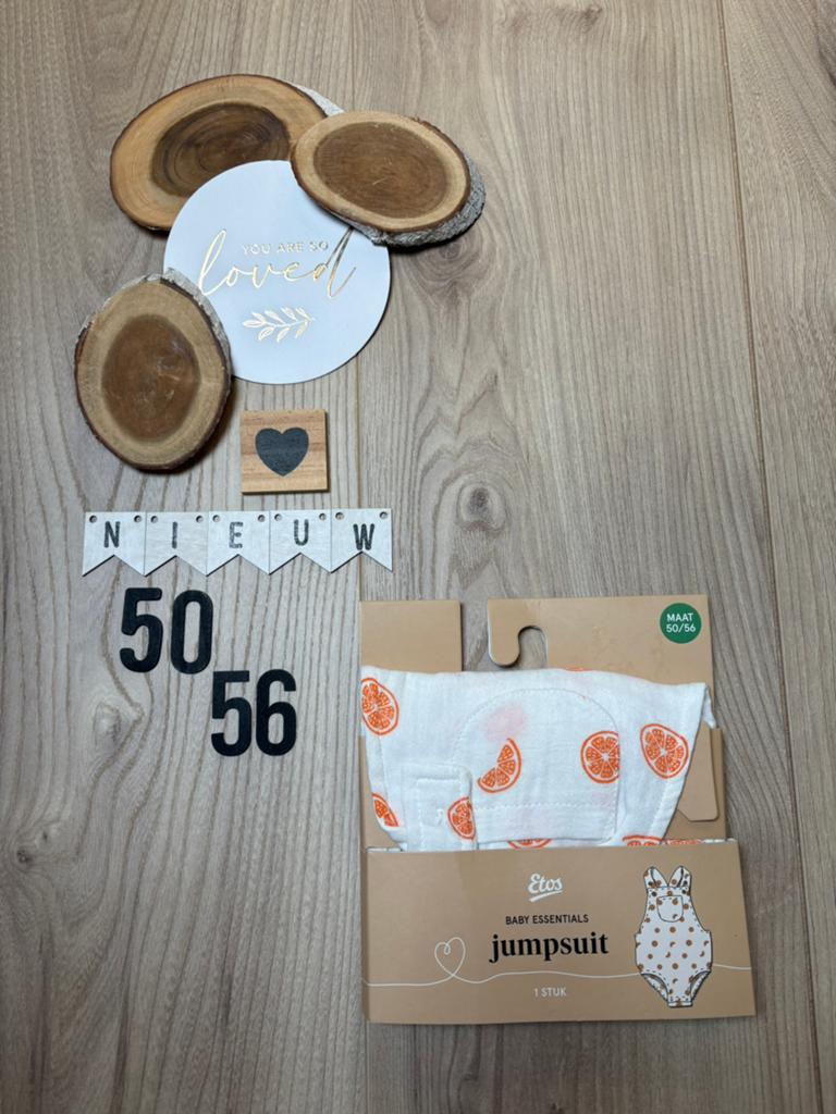 Baby meisje Etos zomer tuinbroek wit oranje maat 50/56, Ophalen of Verzenden, Nieuw, Meisje, Pakje