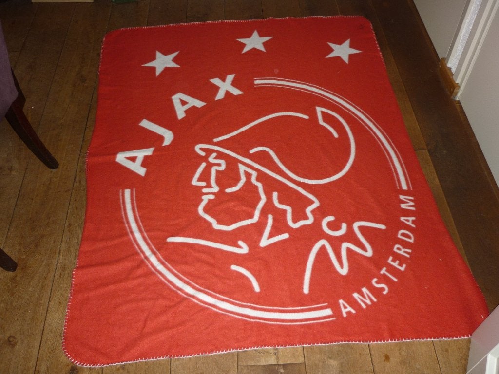 Mooie deken met AJAX logo en Amsterdam erop en de 3 sterren, Ophalen of Verzenden, Zo goed als nieuw, Ajax, Overige typen