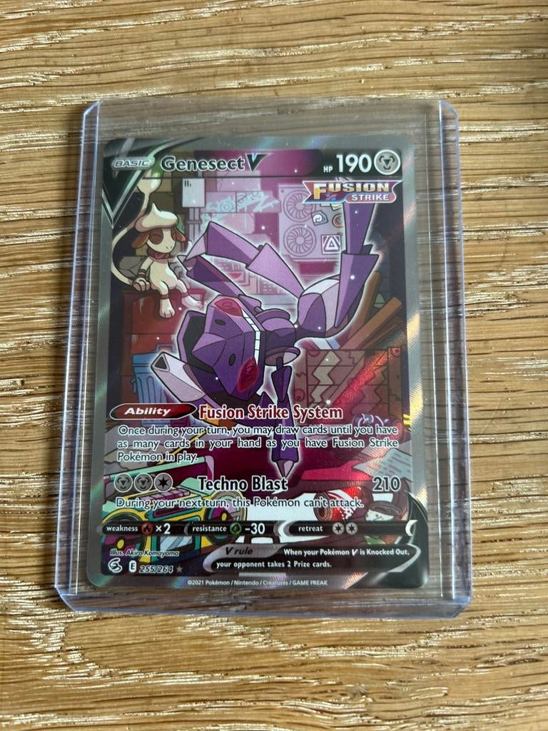 Genesect V Fusion Strike 255/264 psa 10, Ophalen, Zo goed als nieuw