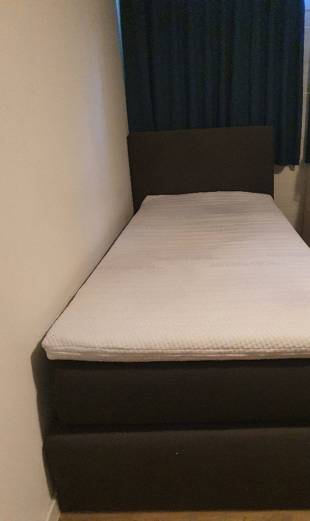 bed, Ophalen, 90 cm, Eenpersoons, Zwart