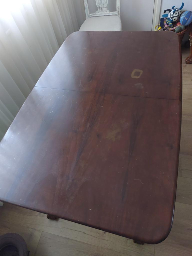 Uitschuifbare Queen Ann tafel, Antiek en Kunst, Ophalen