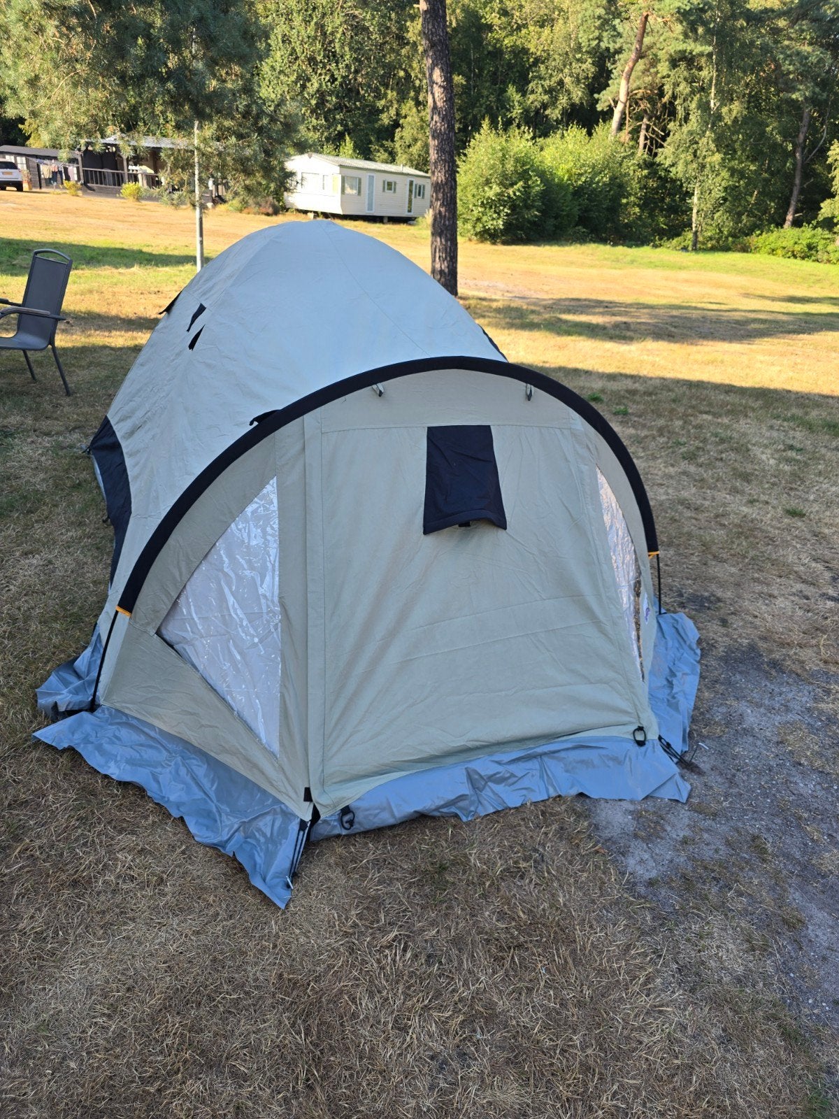 Compacte koepeltent voor 2-3 personen, Caravans en Kamperen, Tenten, Ophalen, Gebruikt, Tot en met 2