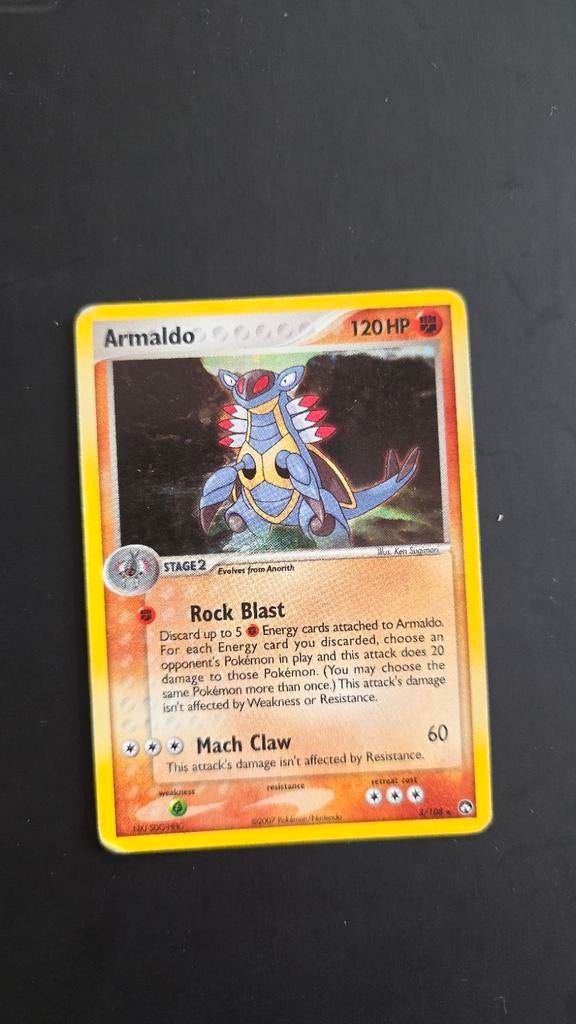 Armaldo #3 Holo - Ex Power Keepers Pokémon Kaart, Ophalen of Verzenden, Gebruikt, Losse kaart, Foil