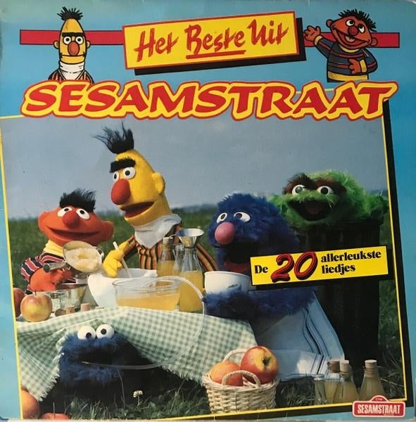 Kinder L.P. (1987) SESAMSTRAAT - Het Beste uit ...., Cd's en Dvd's, Vinyl | Kinderen en Jeugd, Gebruikt, 6 tot 9 jaar, 1980 - 1989