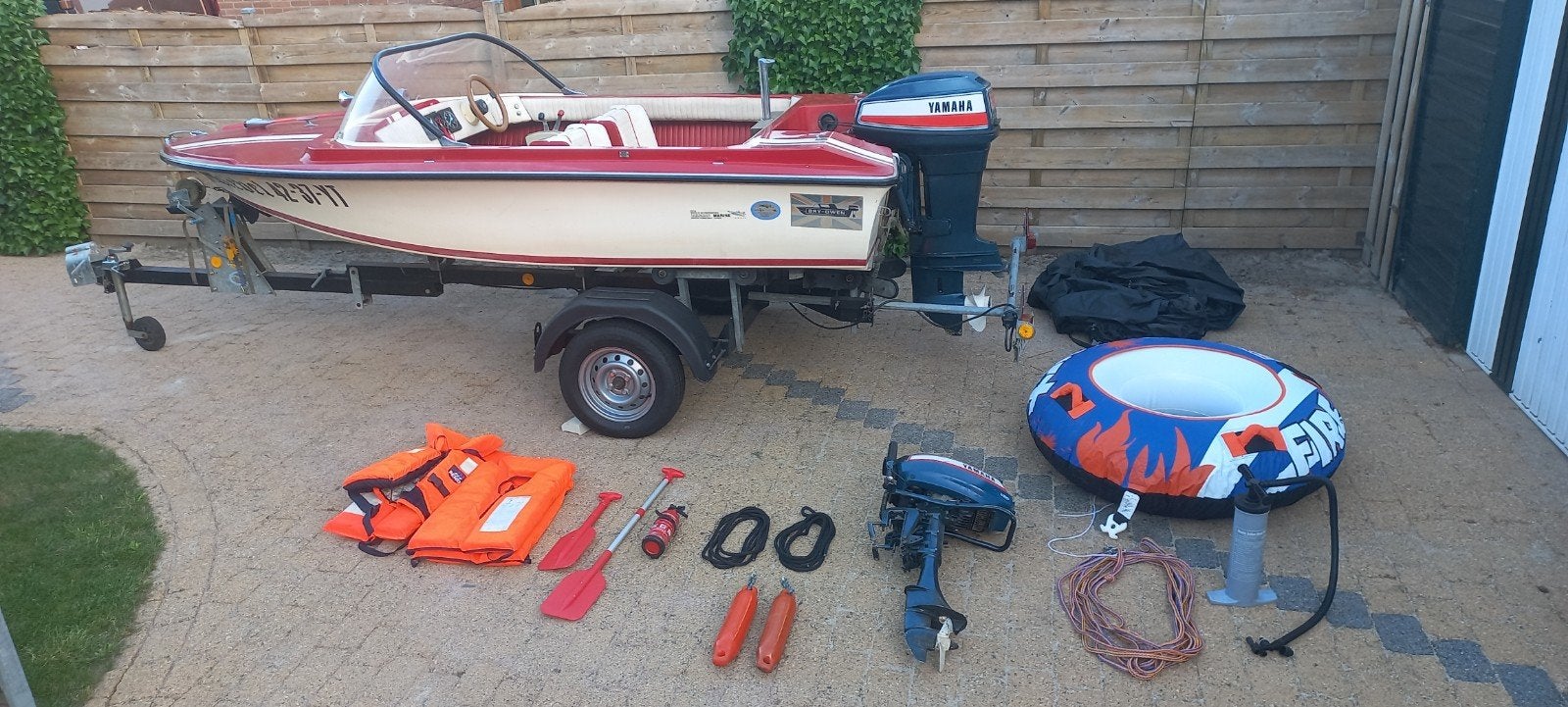 Speedboot 55pk inclusief trailer, Ophalen, Overige merken, Gebruikt, 4 m