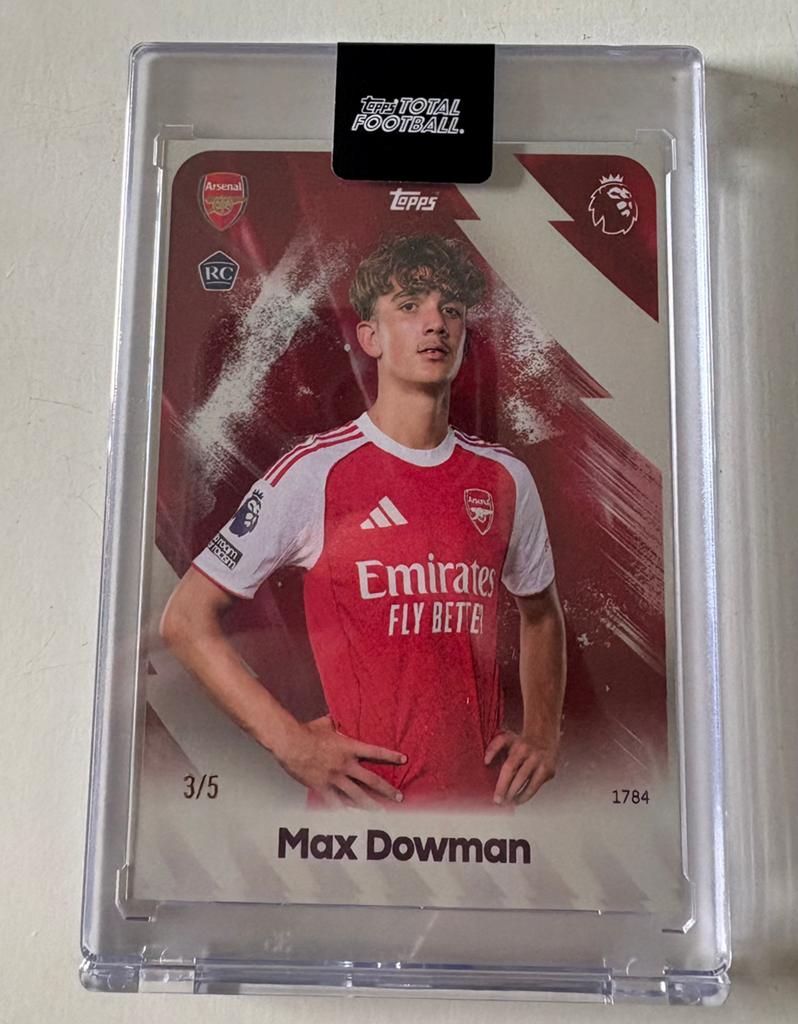Topps Total Football - Rookie Max Dowman 3/5 - Arsenal, Hobby en Vrije tijd, Stickers en Plaatjes, Ophalen of Verzenden, Zo goed als nieuw