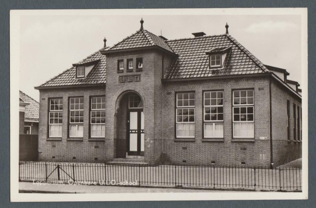 Loppersum - openbare ULO-School, Verzenden, 1940 tot 1960, Ongelopen, Groningen