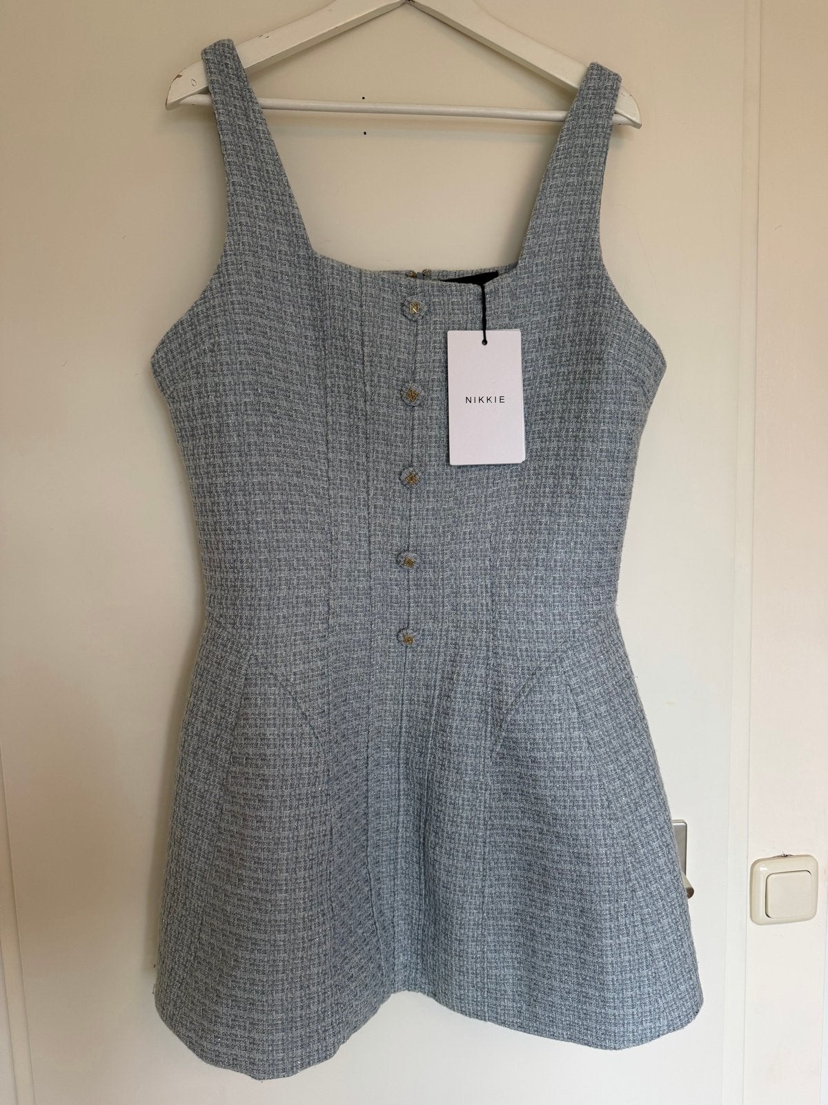 Nikkie Kline Jurk - Nieuw met label 44, Blauw, Maat 46/48 (XL) of groter, Nieuw, Ophalen of Verzenden