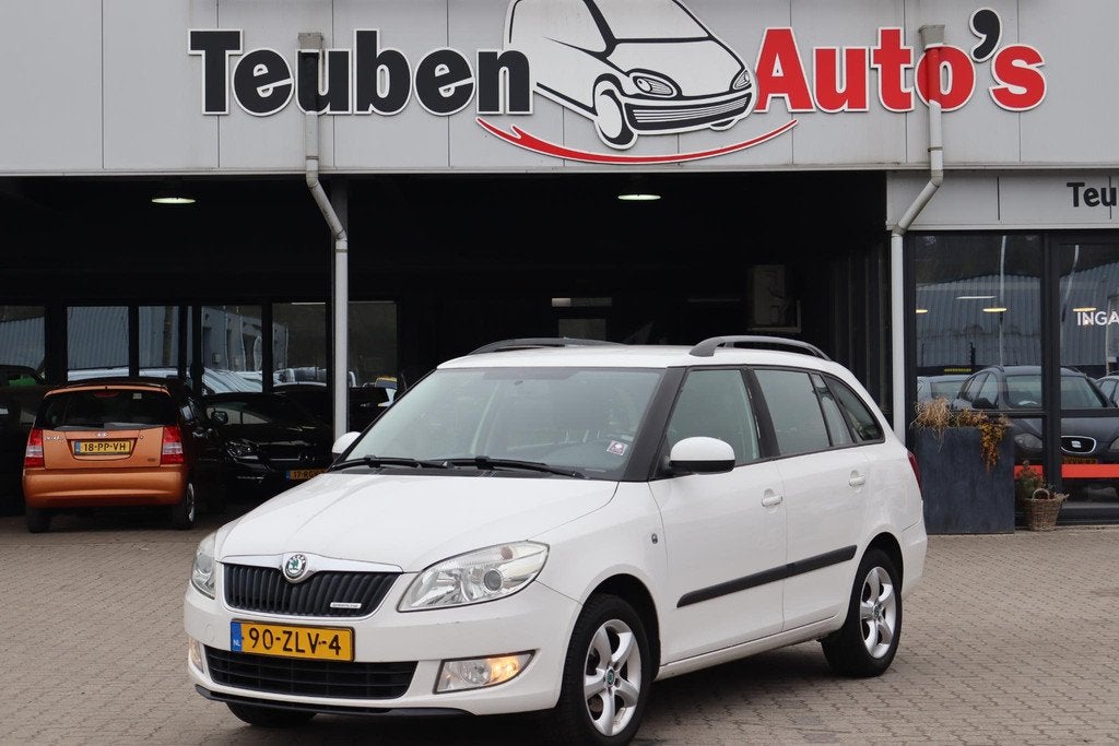 Skoda Fabia Combi 1.2 TDI Greenline Businessline Navigatie,, Auto's, Skoda, Euro 5, Stof, Zwart, 1199 cc