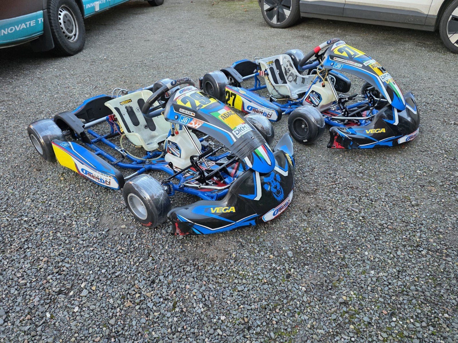 2x Parolin Oberon mini 60cc kart chassis, Ophalen, Zo goed als nieuw, Kart