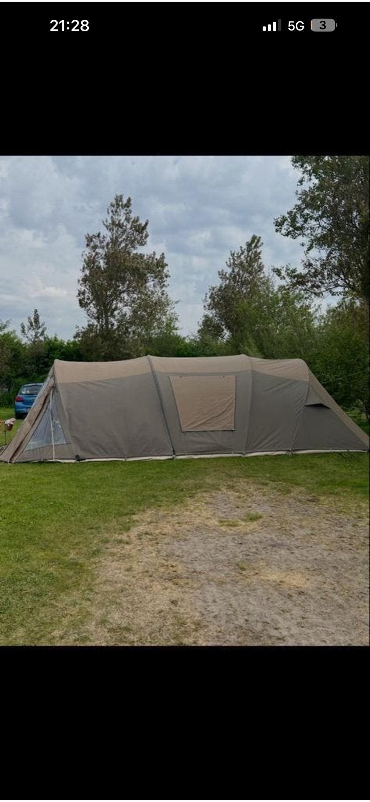 Falco Havik 4000 tunneltent - Ruime gezinstent, Ophalen, Gebruikt, Tot en met 4