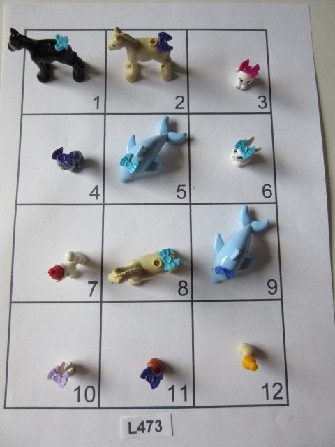 L473 LEGO DIEREN+STRIK DOLFIJN KAT HAMSTER HOND VEULEN, Lego, Ophalen of Verzenden, Losse stenen, Lego Nederland B.V.