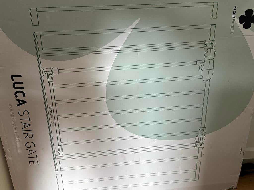 Traphekje Luca Stair Gate Kidsriver - Nieuw in doos, Nieuw, Ophalen of Verzenden, Klemhekje, Metaal of IJzer