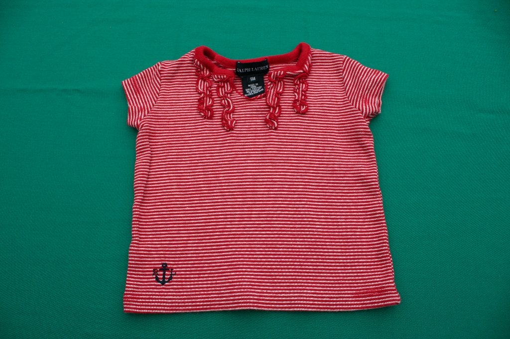 Ralph Lauren shirt.   9  mnd, Kinderen en Baby's, Meisje, Ophalen of Verzenden, Zo goed als nieuw, Ralph Lauren