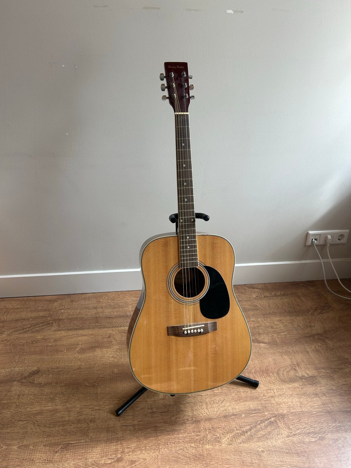 Harley Benton Western Gitaar HBD-100-NT, hoes & accessoires, Ophalen, Gebruikt, Western- of Steelstringgitaar