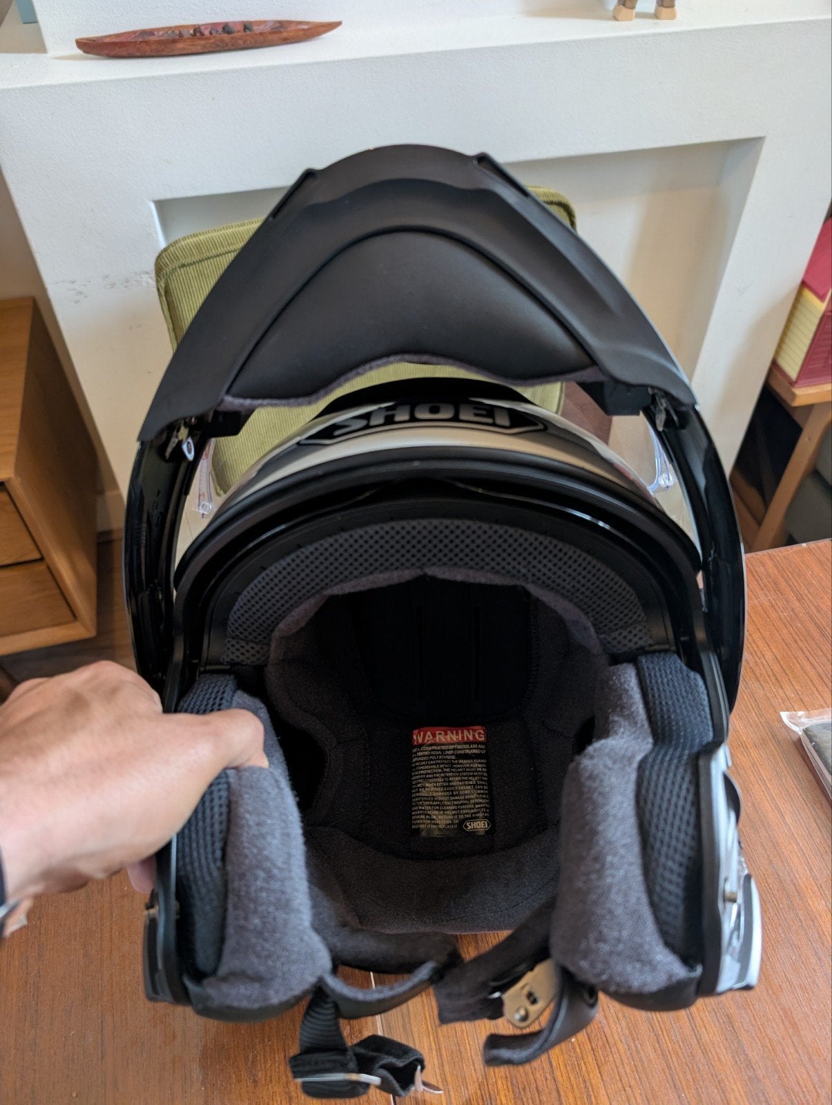 Shoei Neotec II Systeemhelm - Zwart/Wit, Maat L, Motoren, M, Systeemhelm, Heren, Ophalen of Verzenden