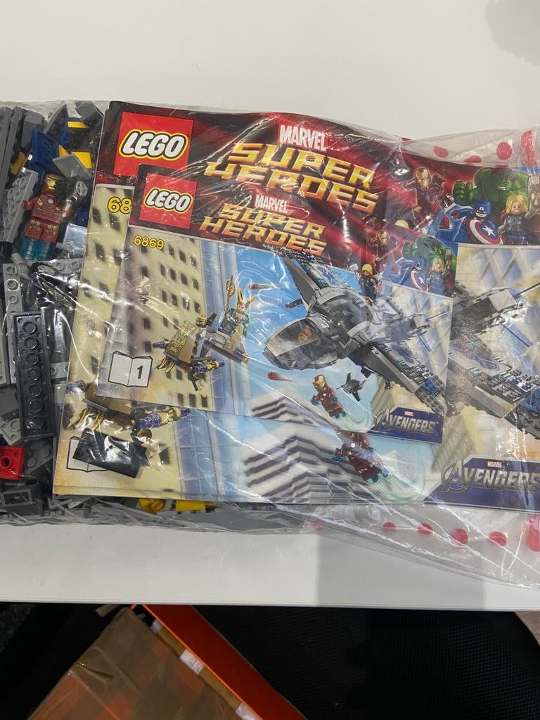 Lego Marvel 6969 Quinjet Aerial Battle, Marvel, Lego, Compleet, Ophalen of Verzenden
