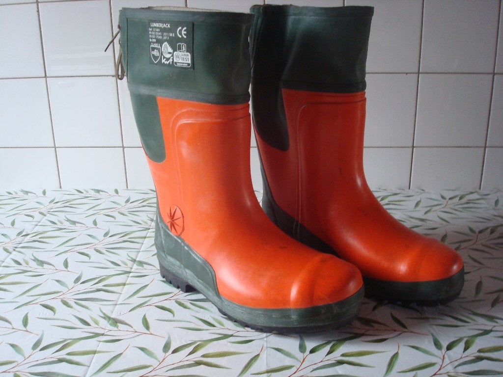 LUMBERJACK VEILIGHEIDSLAARZEN ., Tuin en Terras, Ophalen of Verzenden, Zo goed als nieuw, Heren, Laarzen
