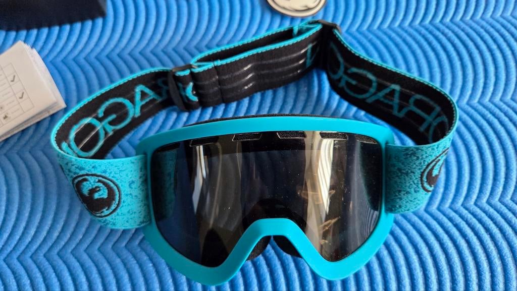 Nieuwe Dragon Lild Blue Dark Smoke skibril voor kinderen, Sport en Fitness, Skiën en Langlaufen, Nieuw, Overige typen, Skiën, Overige merken