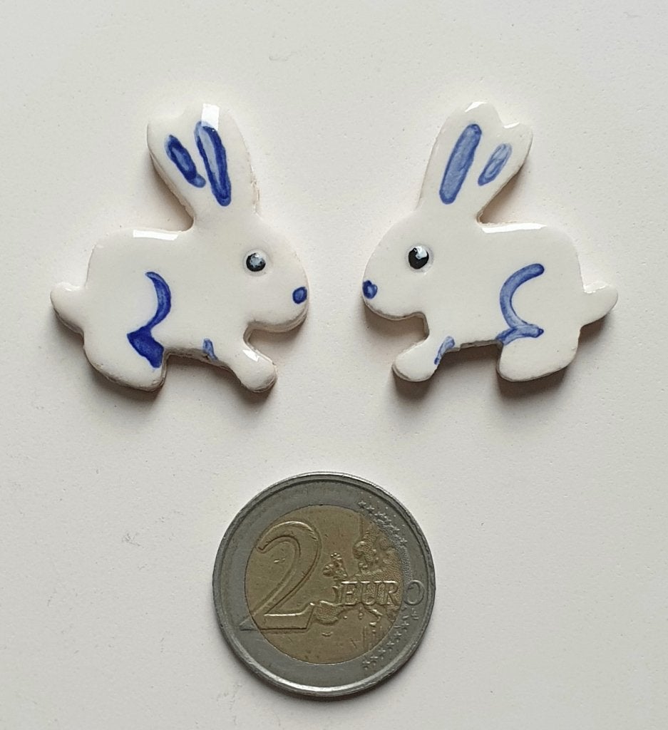 Mozaïek steentjes handgemaakte keramiek konijntjes, W1A, Verzenden, Handgemaakt, Dieren, Nieuw