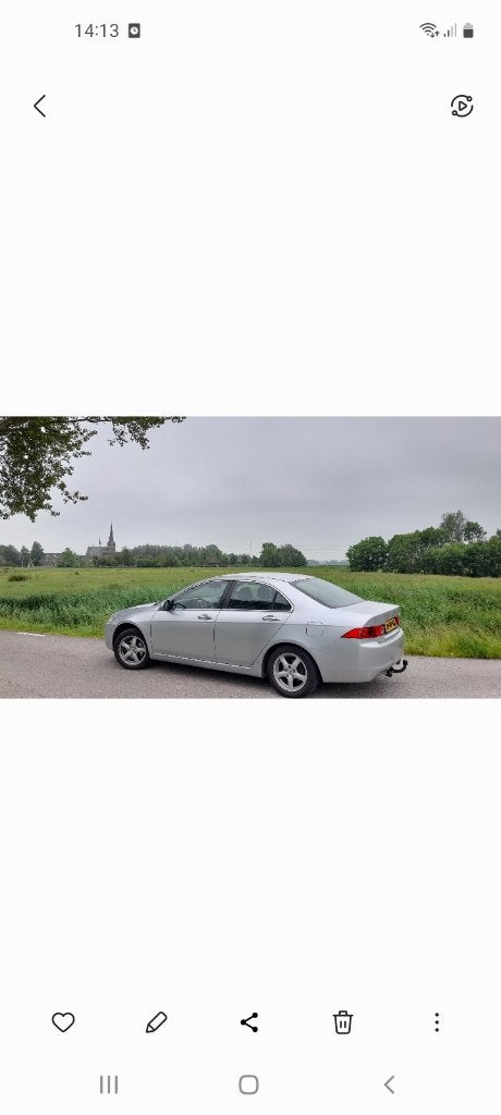 Zeldzame liefhebbersauto Honda Accord 2.0 I Sedan 2005 Grijs, 1998 cc, Zwart, 4 cilinders, Stoelverwarming