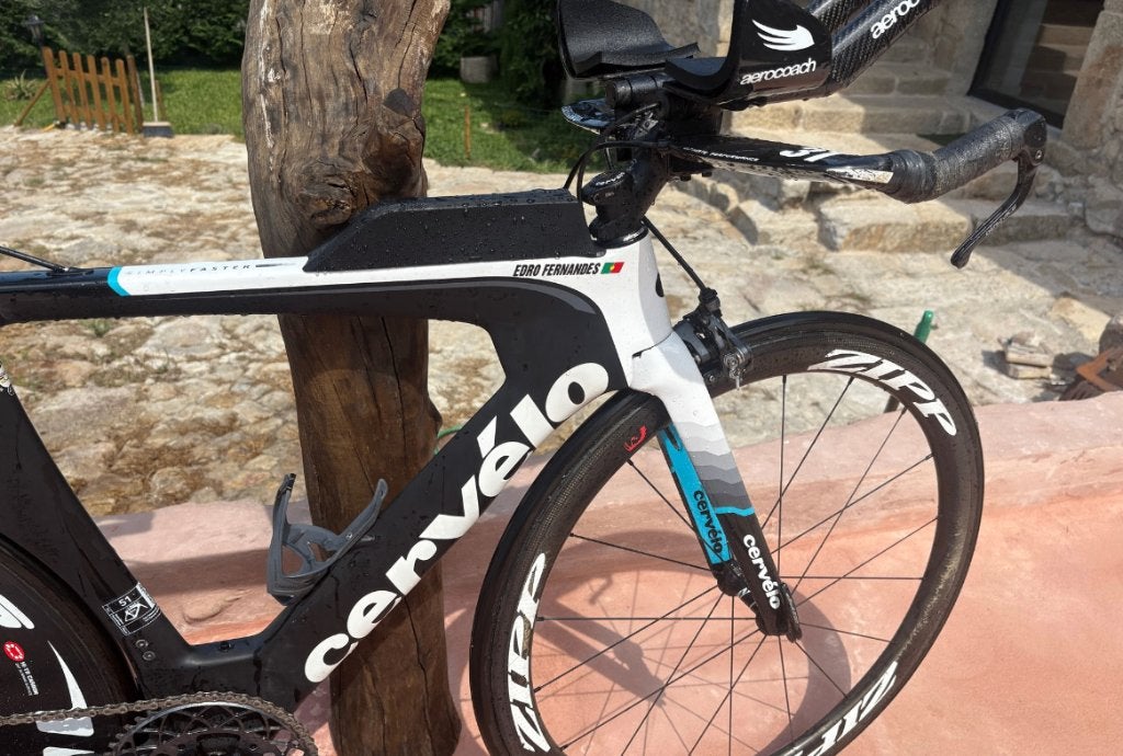 Cervélo P3 Tijdritfiets met dicht wiel en powermeter pedalen, Overige merken, 28 inch, Carbon, 10 tot 15 versnellingen