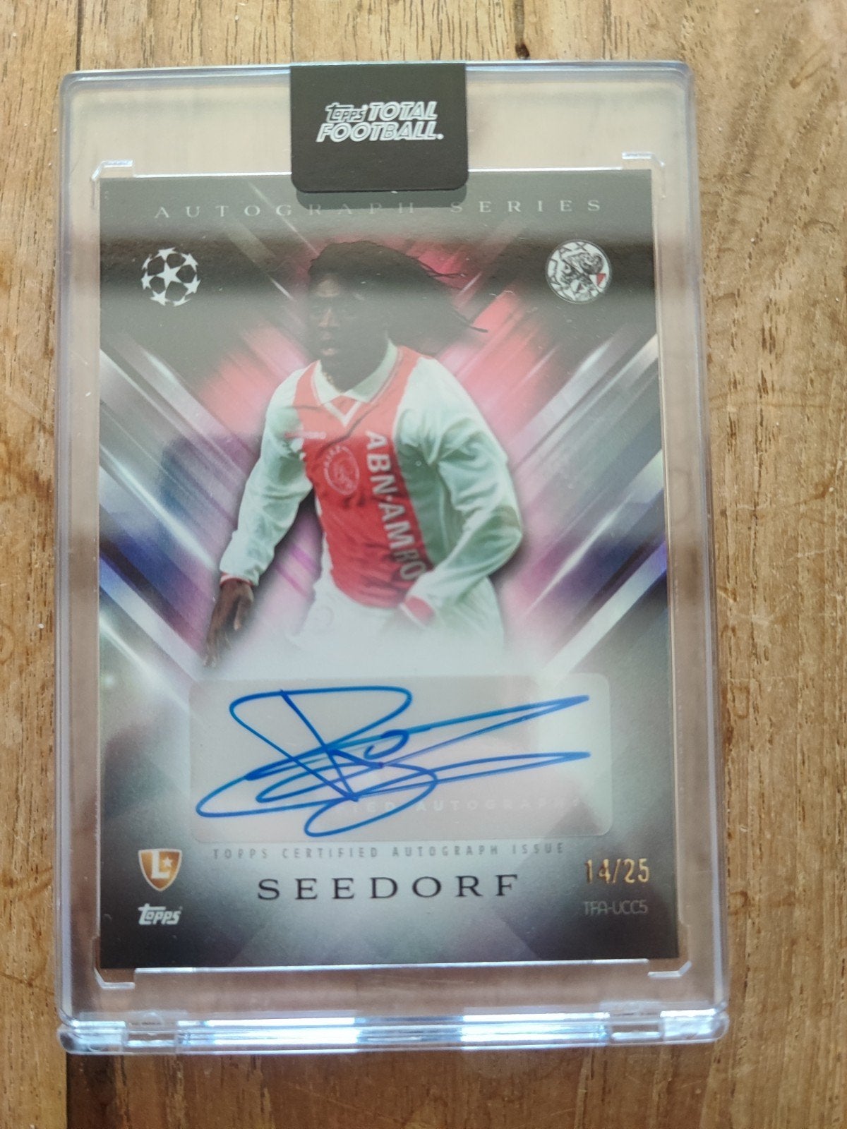 seedorf autograph ajax 14/25, Verzenden, Zo goed als nieuw