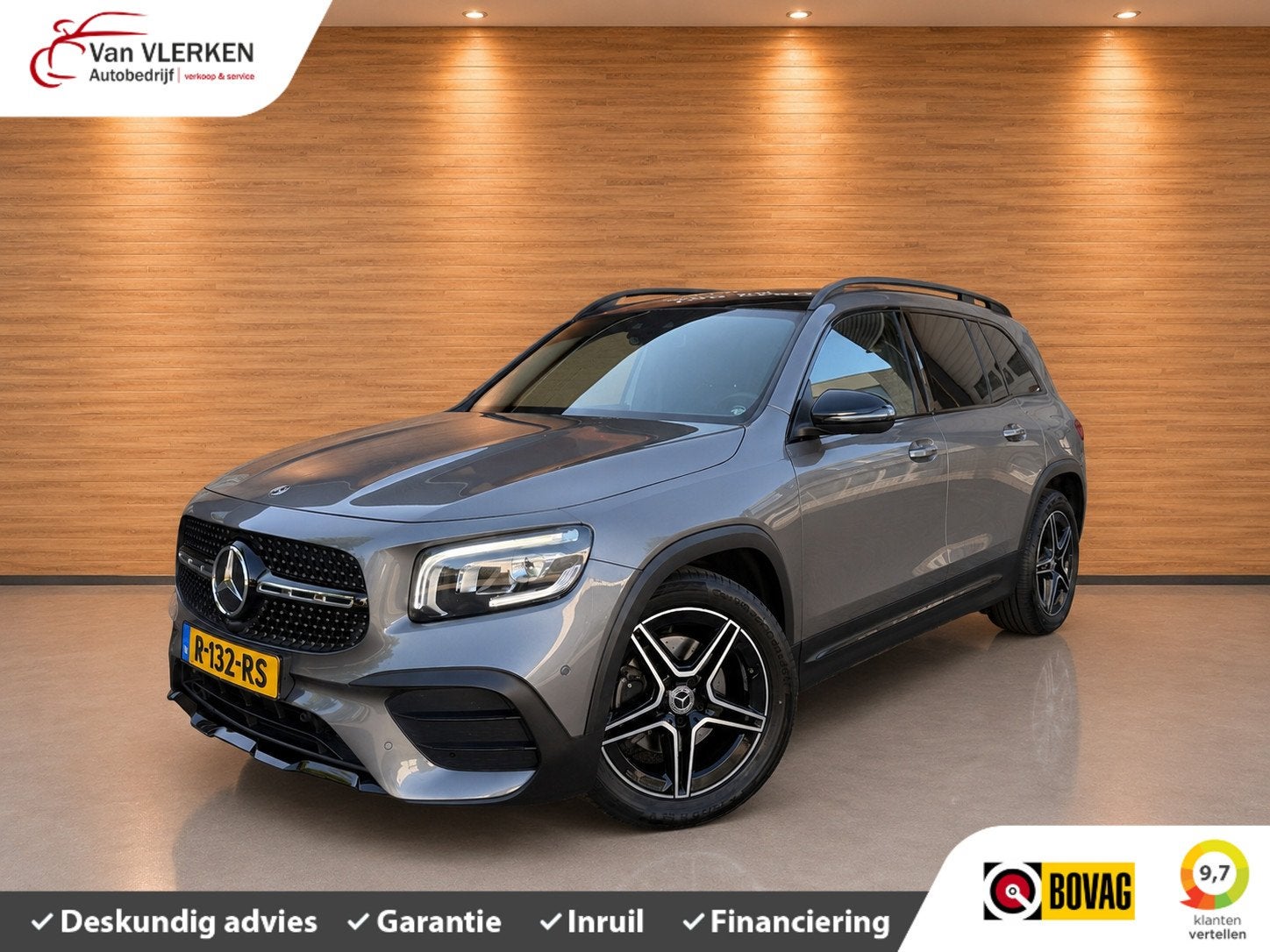 Mercedes GLB 200 Business Solution AMG PANORAMADAK, 4 cilinders, Met garantie (alle), 163 pk, 14 km/l