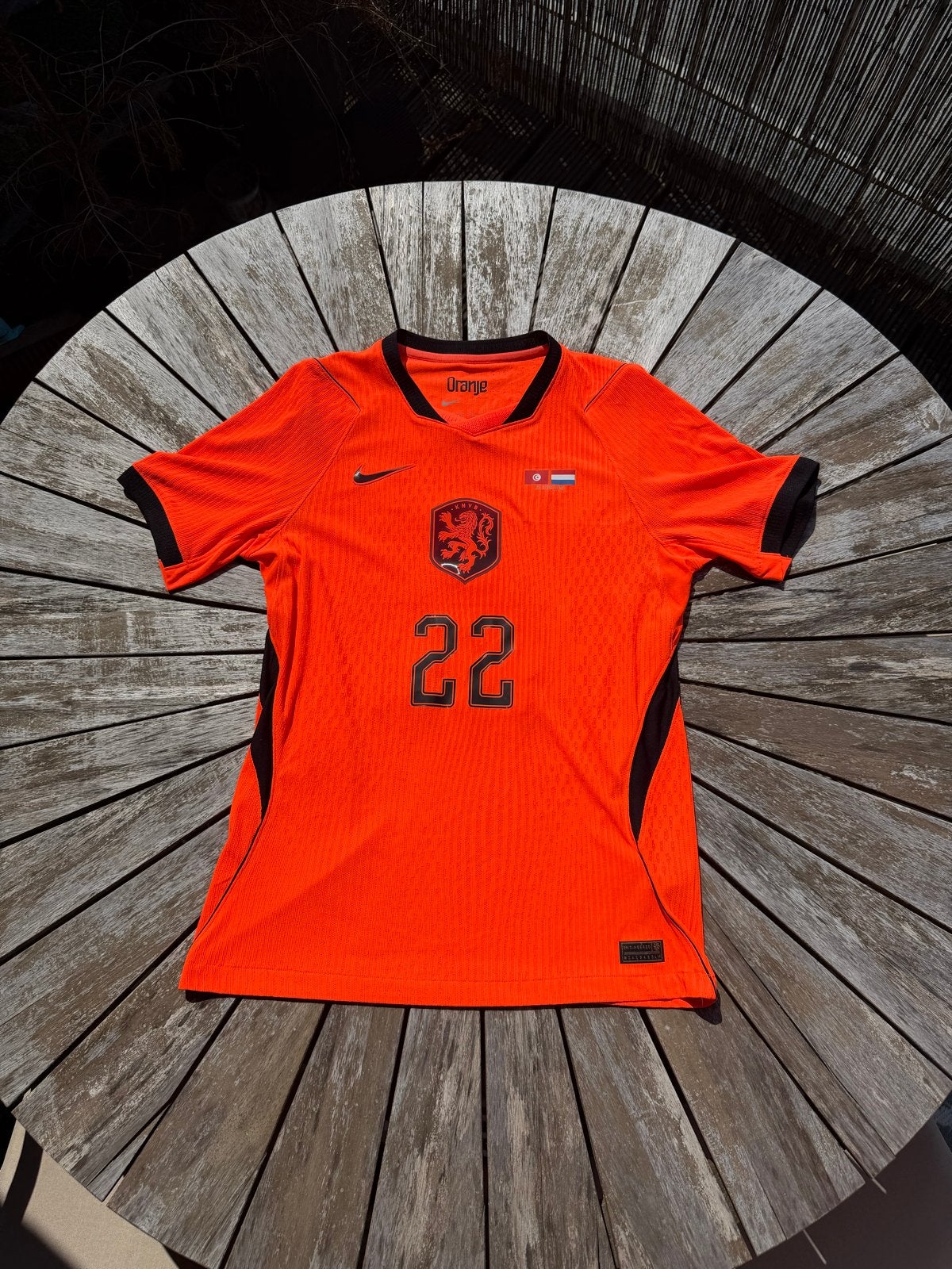Oranje Nike Thuisshirt Denzel Dumfries #22, Maat M, Ophalen, Zo goed als nieuw, Shirt