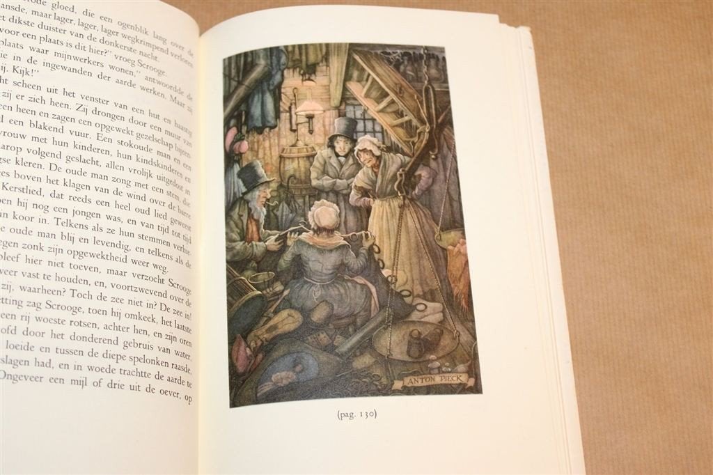 Een Kerstvertelling — Dickens, Illustraties Anton Pieck, Boeken, Ophalen of Verzenden, Gelezen
