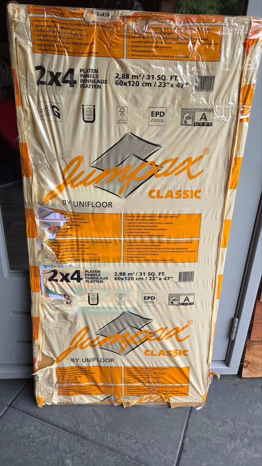 Jumpax vloerplaten restant, Ophalen, Nieuw, Overige materialen, Minder dan 4 cm