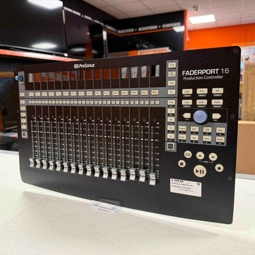 PreSonus FaderPort 16 Production Controller, PreSonus, Zo goed als nieuw, https://www.presonus.com/contact-us, 18011 Grand Bay Court, Baton Rouge, LA 70809, Verenigde Staten