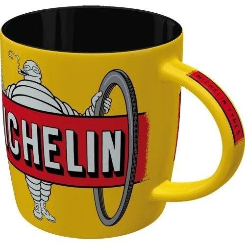 Michelin Bibendum geel reclame mok koffiebeker beker, Ophalen of Verzenden, Nieuw, Auto's