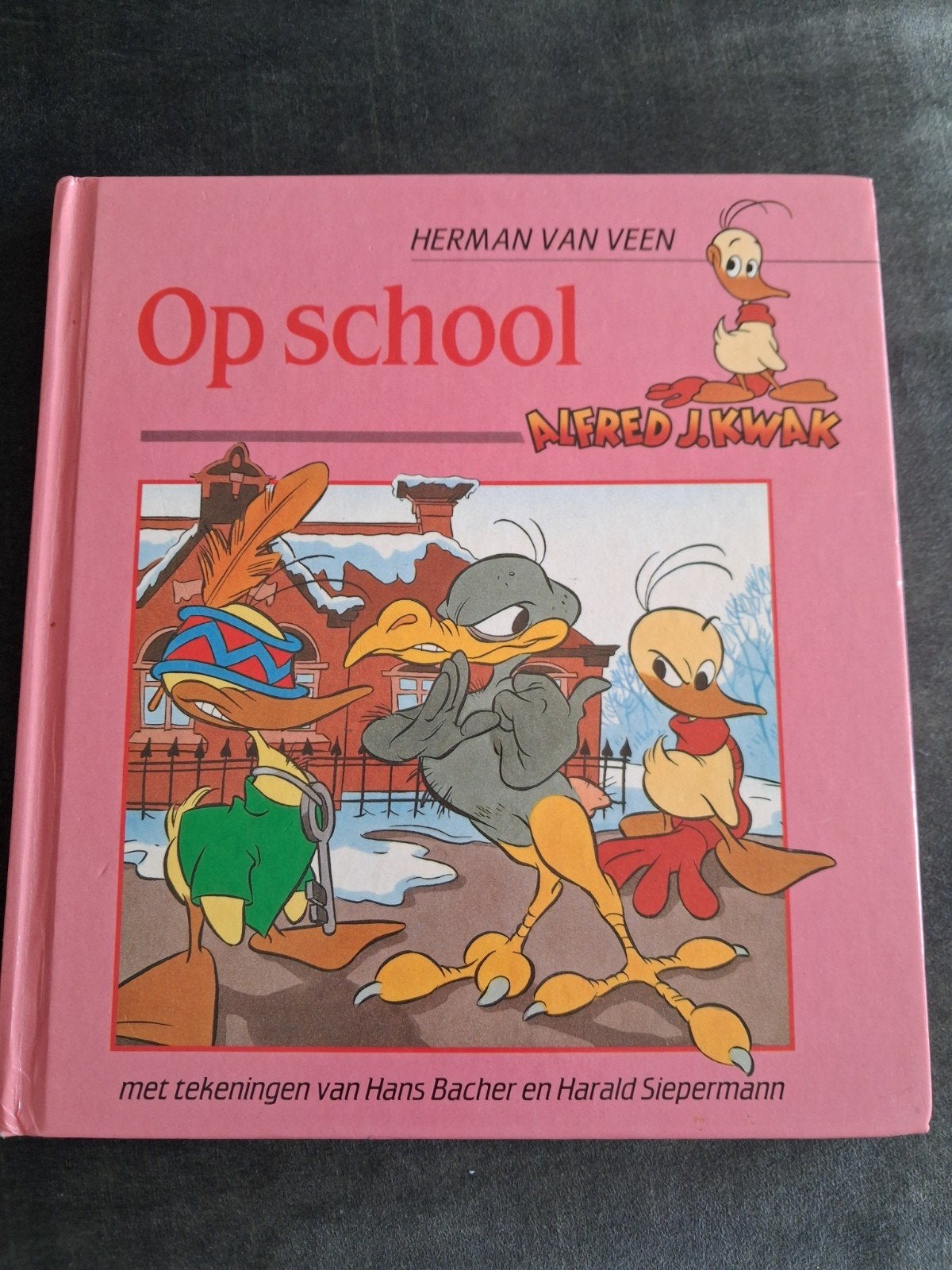 Alfred J. Kwak - Op school (Herman van Veen), Boeken, Kinderboeken | Jeugd | onder 10 jaar, Ophalen of Verzenden, Zo goed als nieuw
