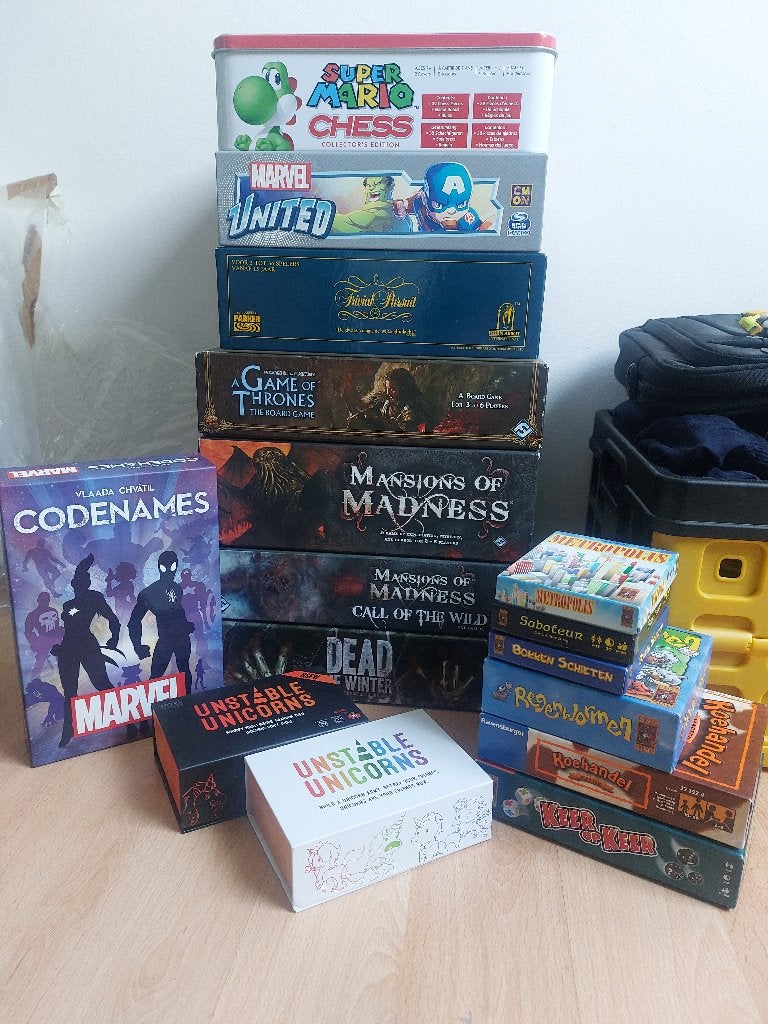 Diverse bordspellen (Mansion of Madness, Game of Thrones,..), Een of twee spelers, Ophalen of Verzenden, Zo goed als nieuw