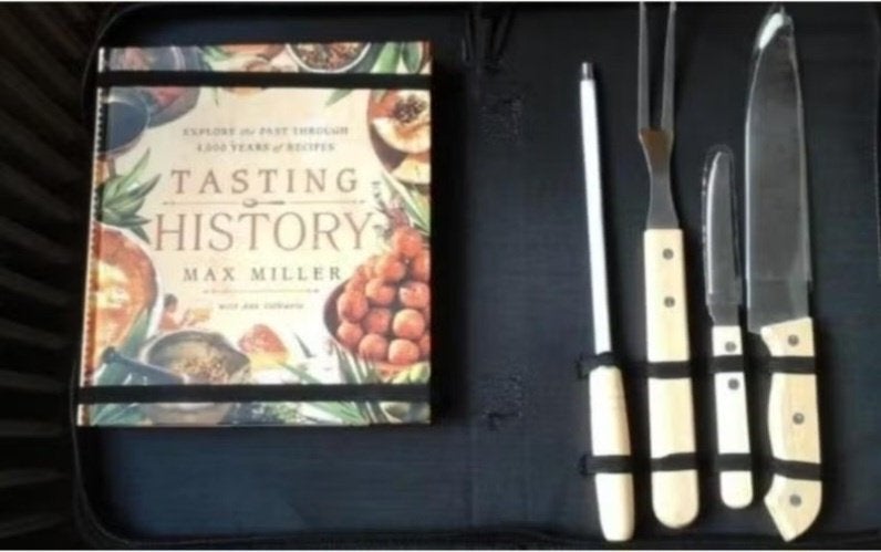 Luxe BBQ set gereedschap + boek Max Miller in draagtas nieuw, Ophalen, Nieuw