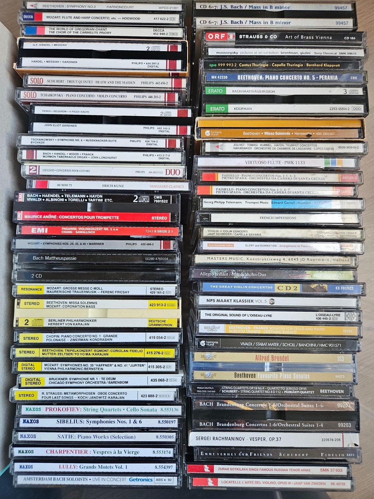 58 Klassieke CD's - Deutsche Grammophon, Decca, EMI, Philips, Ophalen of Verzenden