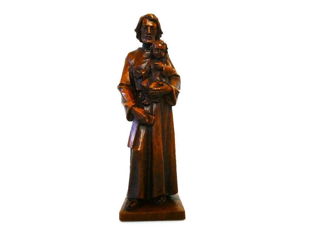 Beeld Heilige Jozef met kindje Jezus op de arm, Antiek en Kunst, Ophalen of Verzenden