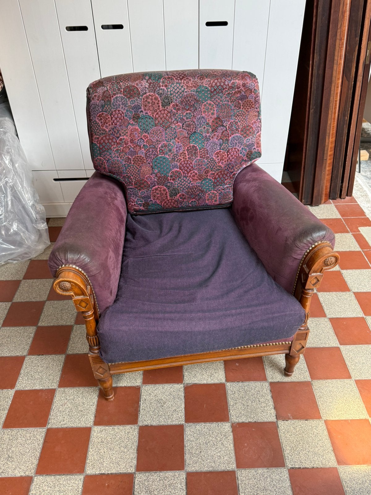 Dikke  Franse fauteuls, Ophalen, Gebruikt, 75 tot 100 cm, 75 tot 100 cm