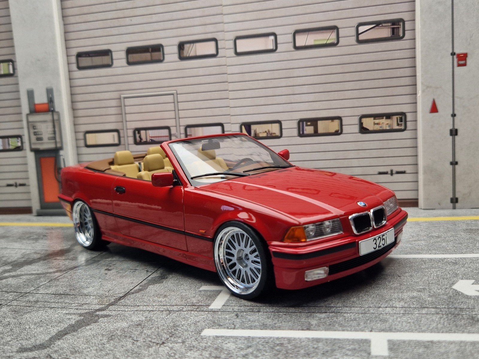 1:18 BMW E36 325I Cabriolet - BBS Le Mans velgen, Overige merken, ., Nieuw, Ophalen of Verzenden