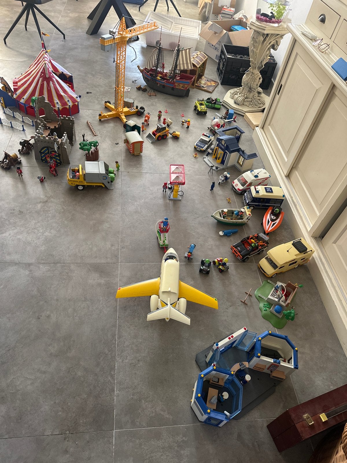 Grote Playmobil collectie: piratenschip, circus, voertuigen, Ophalen, Gebruikt, Jongen of Meisje